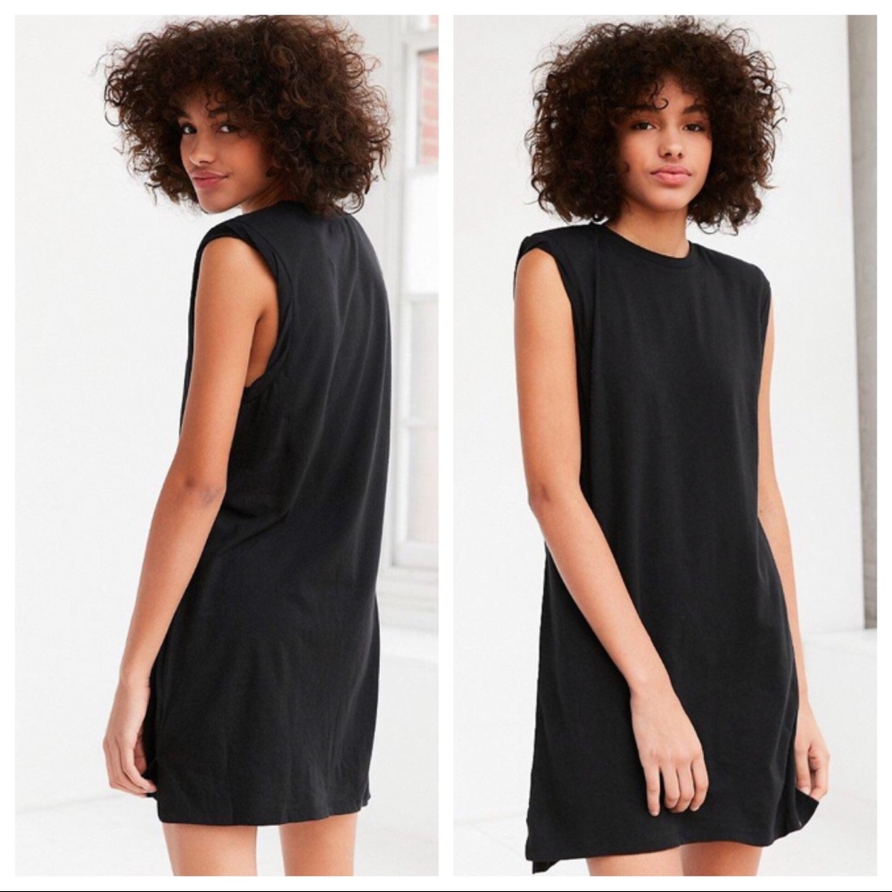 Urban Outfitters Rolled Cuff Muscle Tee Dress
